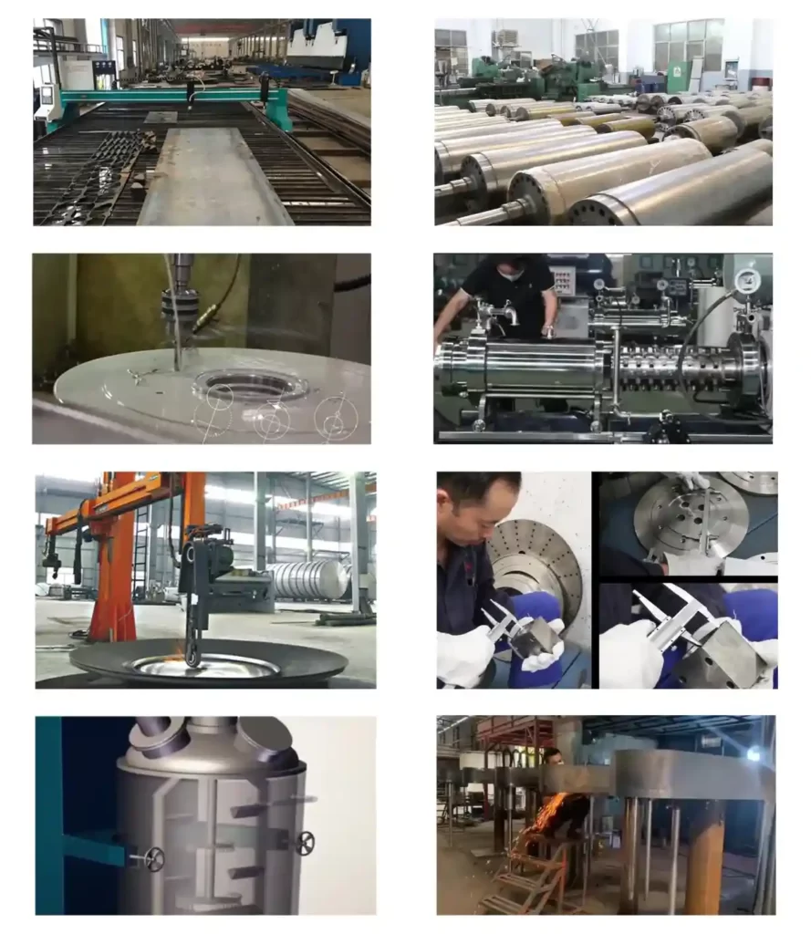 triple roller mixer process