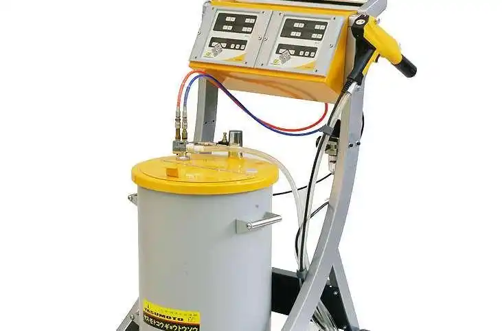 Electrostatic powder spraying gun machine
