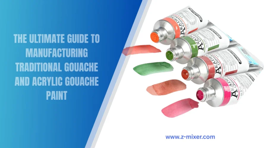 Comparison of industrial production equipment for traditional gouache and acrylic gouache paint manufacturing