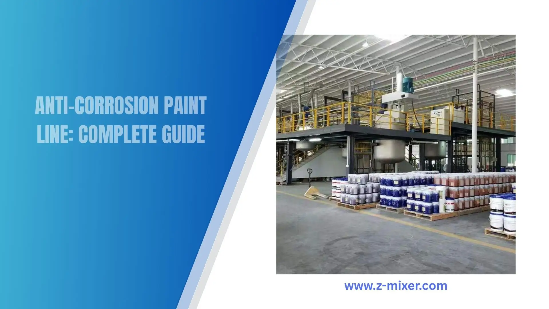 -MIXER TECH manufacturing facility showing advanced paint making machines and turnkey wet grinding production lines for coatings and inks.